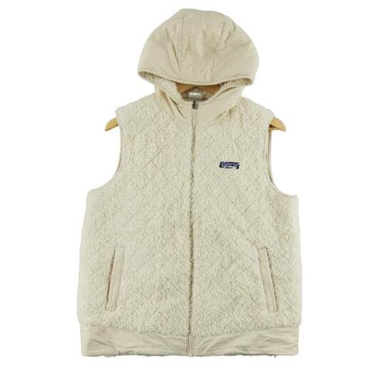 Seconda Mano - Giacca in pile beige reversibile per donna - Stato buono