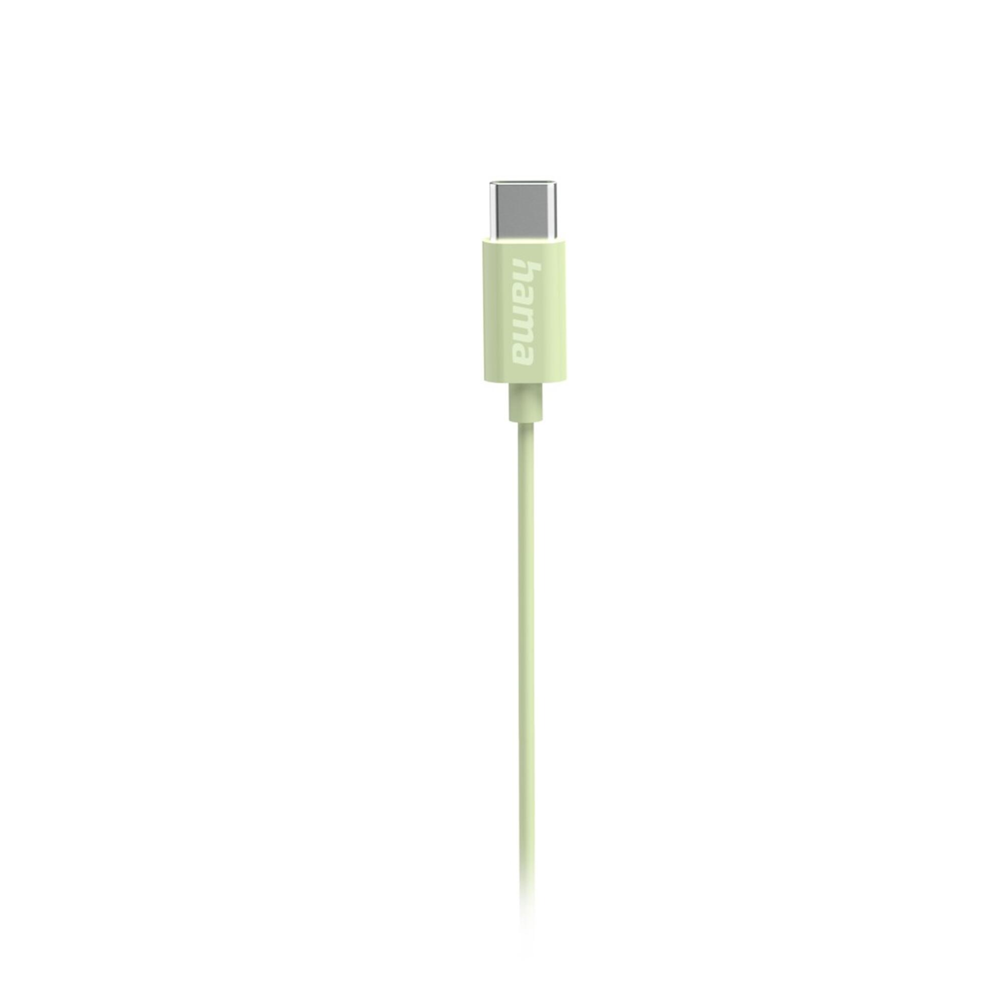HAMA Kopfhörer Curly, In-Ear USB-C Mikrofon, Grün 4/6