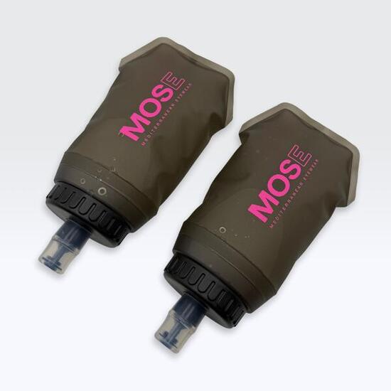 2 FLASQUES SOUPLES LARGE BOUCHE MOS EYEWEAR 250ML HYDRATATION
