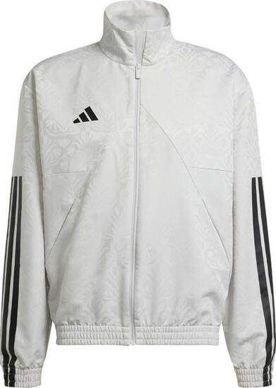 ADIDAS Sweat à capuche zippé homme blanc - doublure polaire, longueur hanches