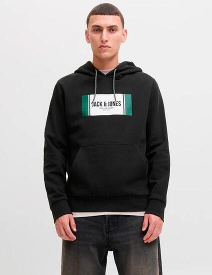 Maglia e felpa per uomo Jack & Jones nera.