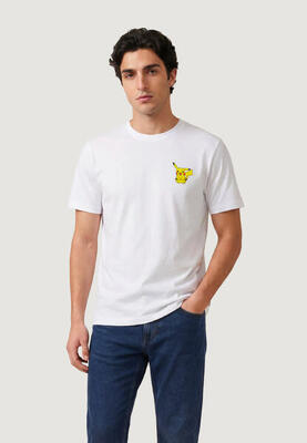 Crop top t-shirt onspokemon life rlx ss emb lic tee heren wit