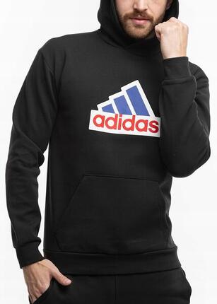 ADIDAS sweat à capuche homme coton-polyester noir