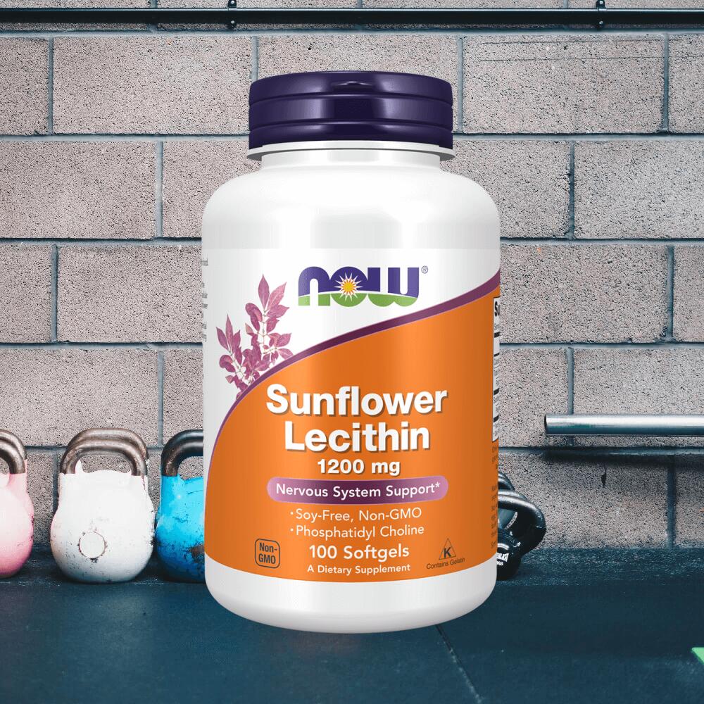 Now Foods Sunflower Lecithin 1200mg (100 softgels) Unflavoured 2/3