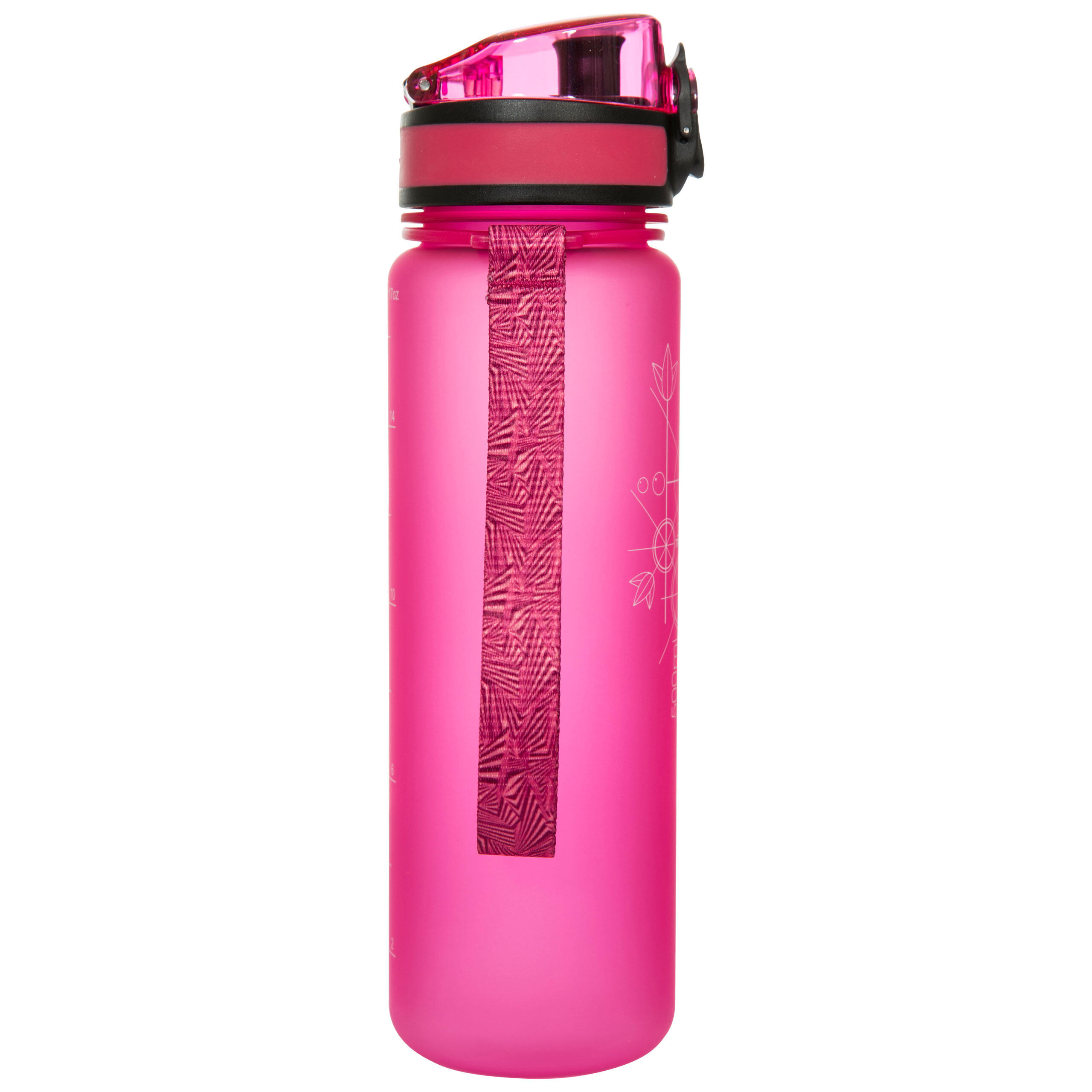 Trespass Flintlock - Borraccia Sportiva 500 ml, Rosa 3/5