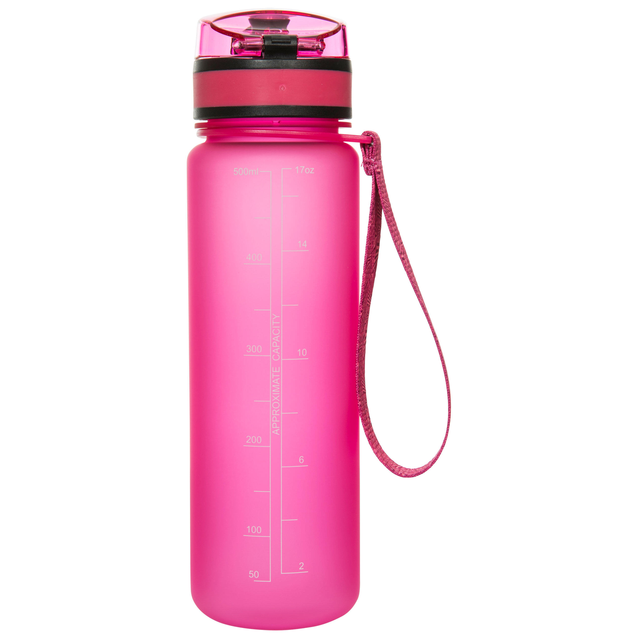 Trespass Flintlock - Borraccia Sportiva 500 ml, Rosa 4/5