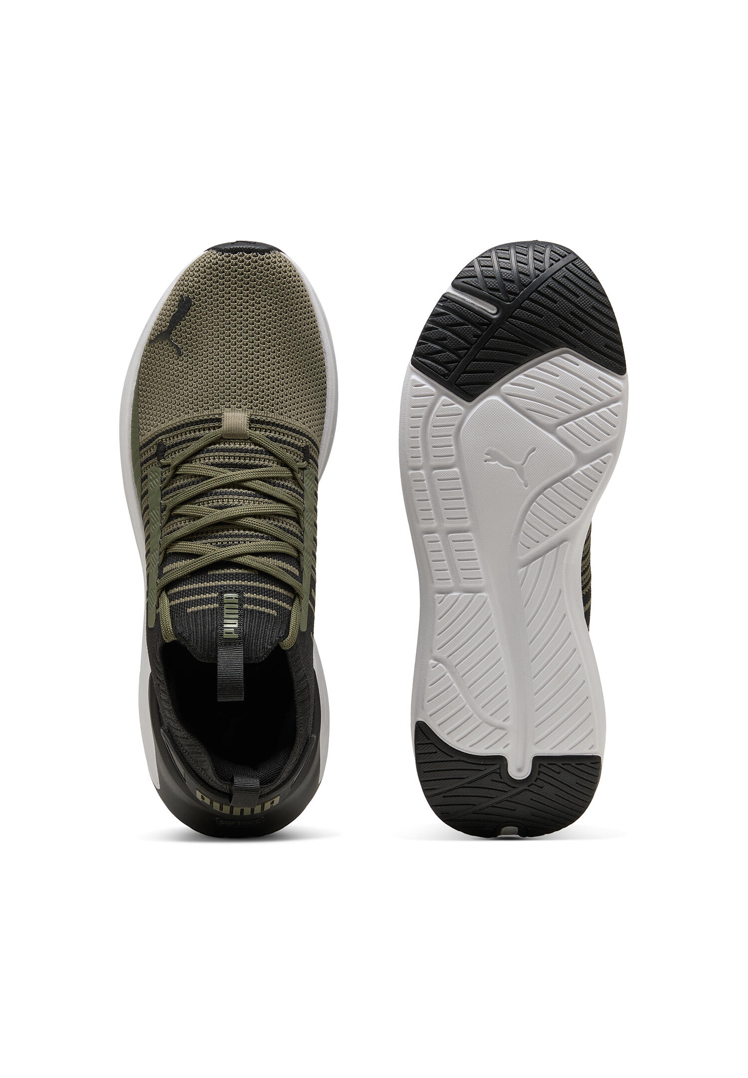 Puma Softride Symmetry Fuzion Herren Sneaker Sportschuhe Schuhe 310127 18 Grün 3/5