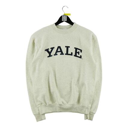 Second life - Bluza męska Uniwersytet Yale Beżowa - Stan dobry