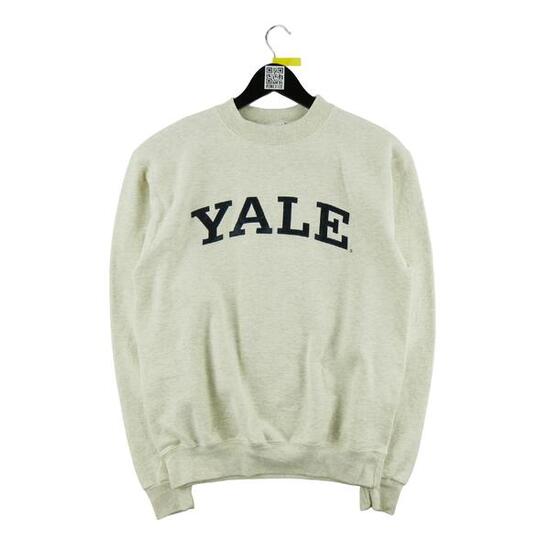 Second life - Bluza męska Uniwersytet Yale Beżowa - Stan dobry