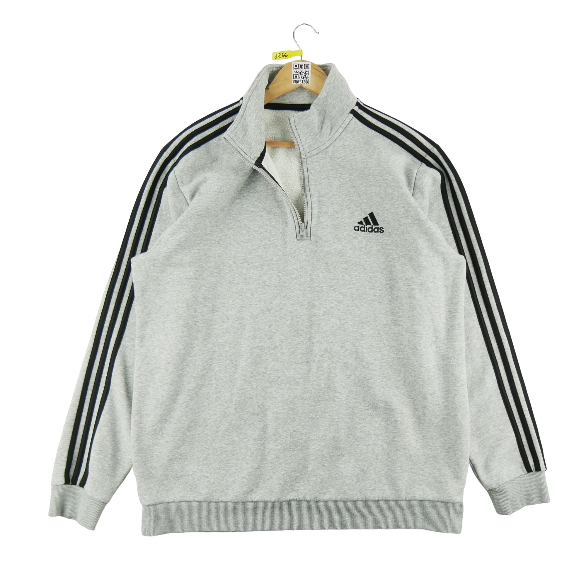 ADIDAS Reconditionné - Sweat Homme Gris - Bon État