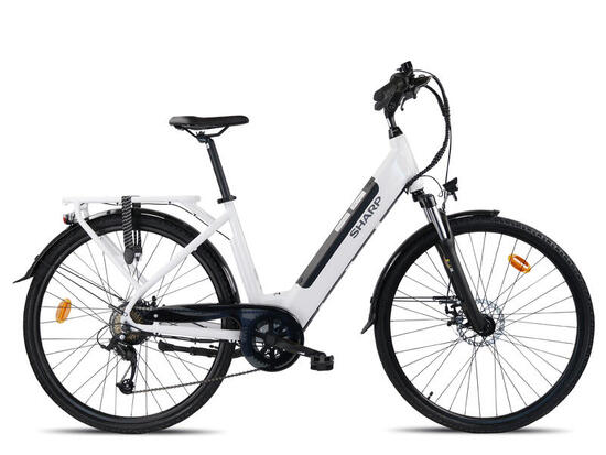 Unisex Elektro-Stadtfahrrad 12.8Ah 28-Zoll weiß Urban