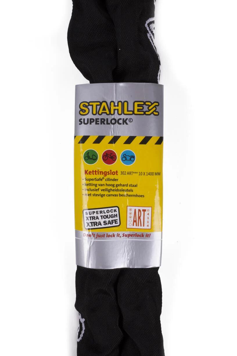 Chaîne antivol pour vélo avec cadenas 10mmx120cm 4/4