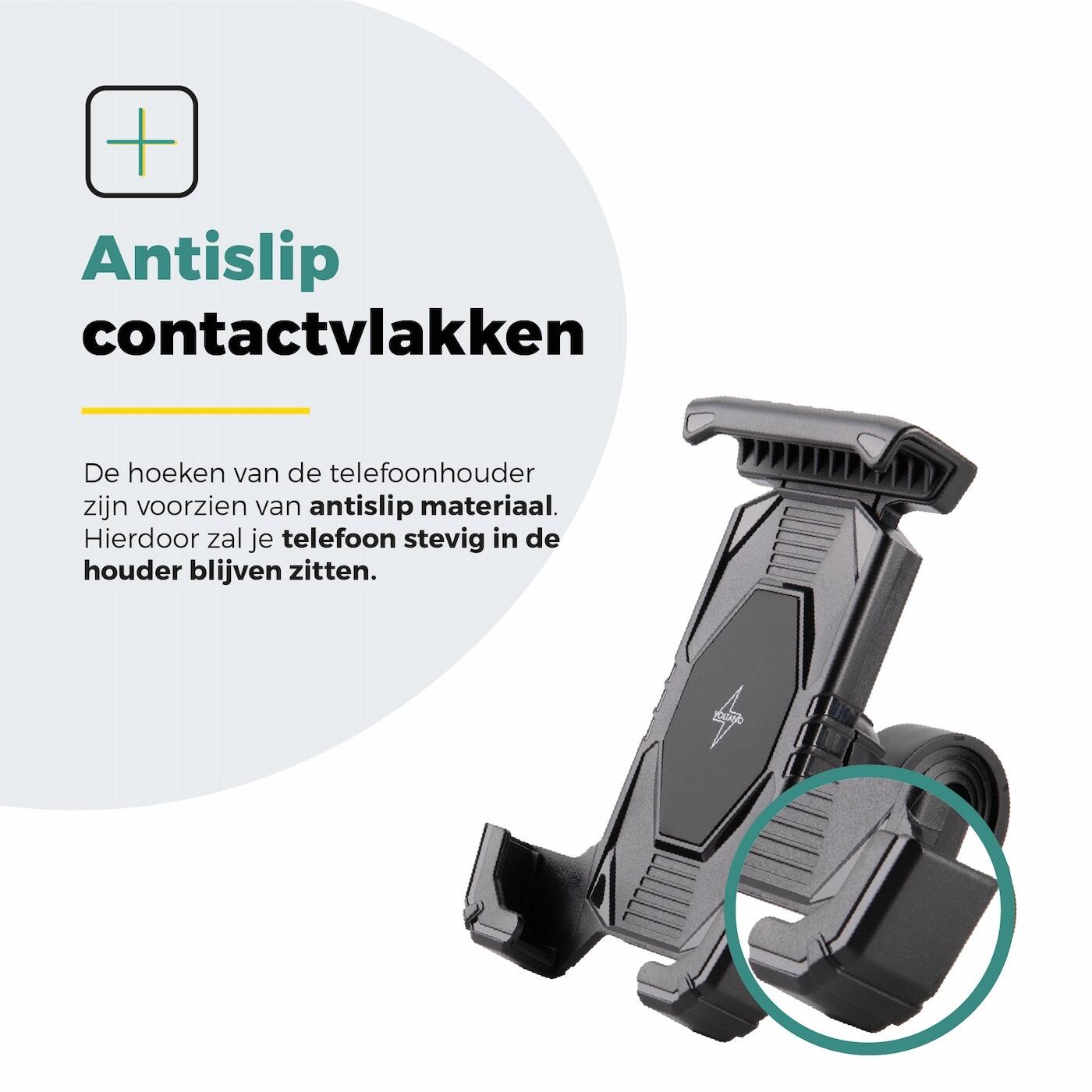 Voltano Slim Telefoonhouder Fiets - Zwart - Universeel 5/7