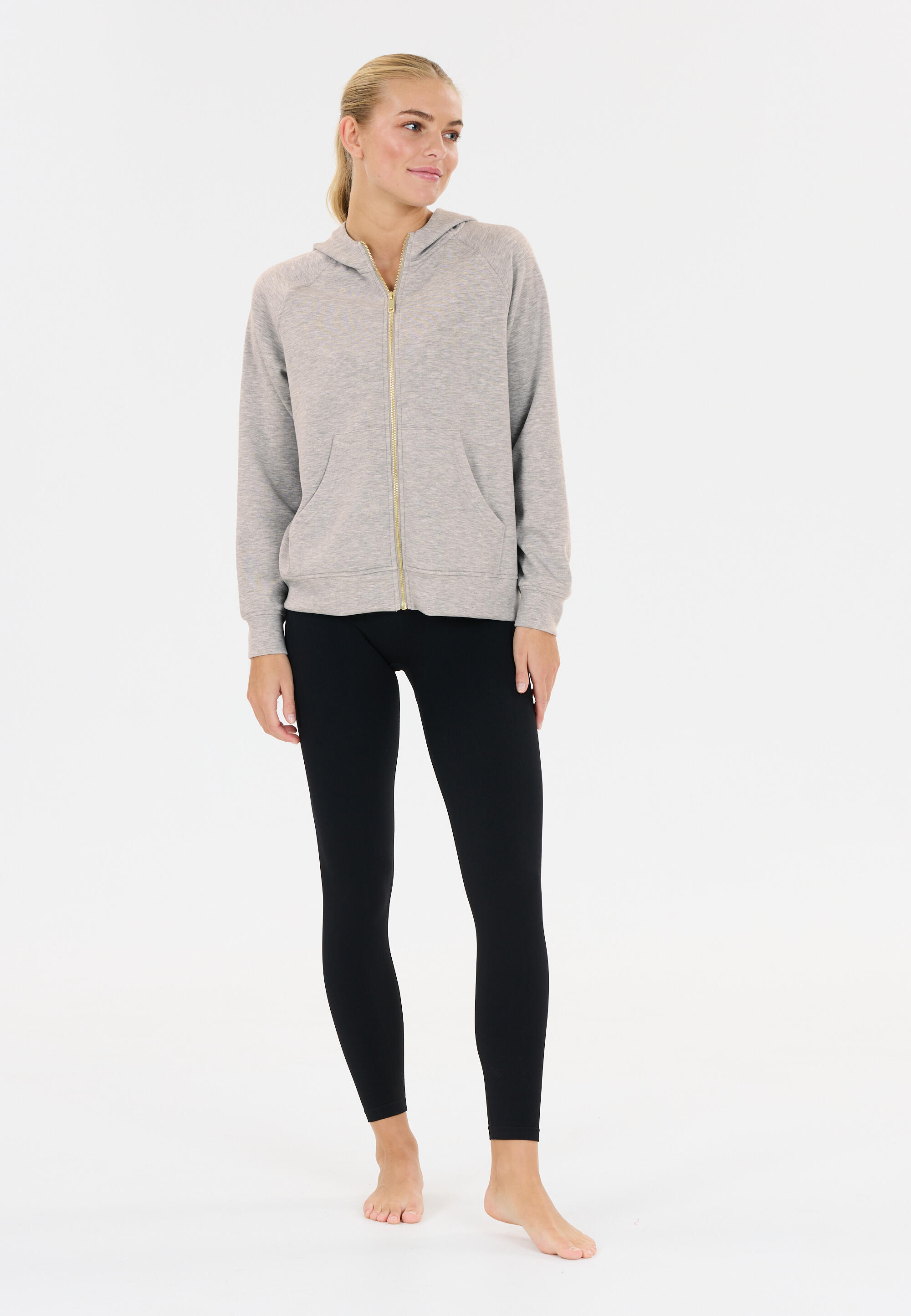 Felpa con cerniera a cappuccio da donna Athlecia Jacey 3/5