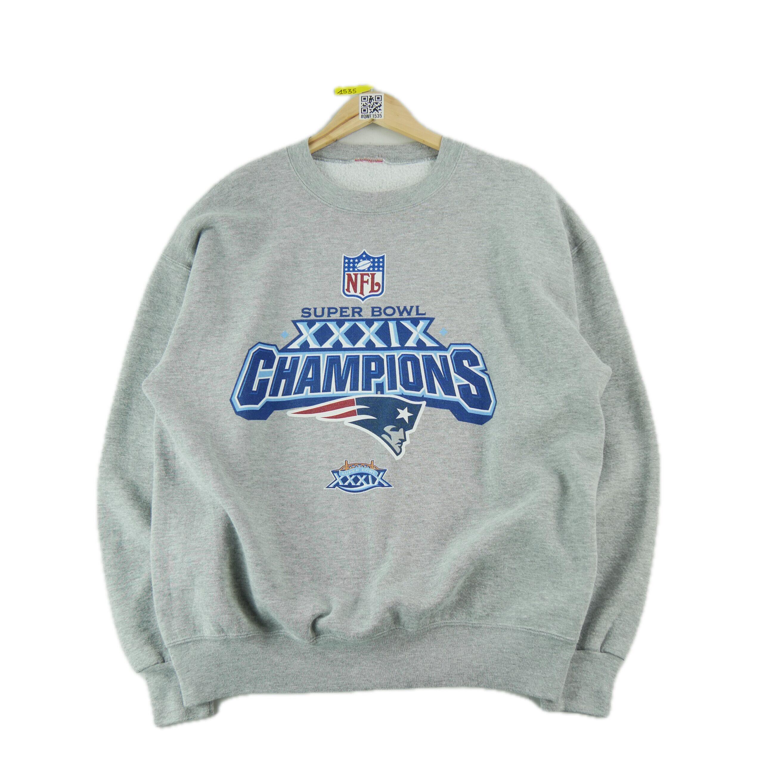 NFL Reconditionné - Sweat Homme Vintage Super Bowl Gris - Bon État