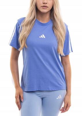 Adidas dames t-shirt training katoen donkerblauw