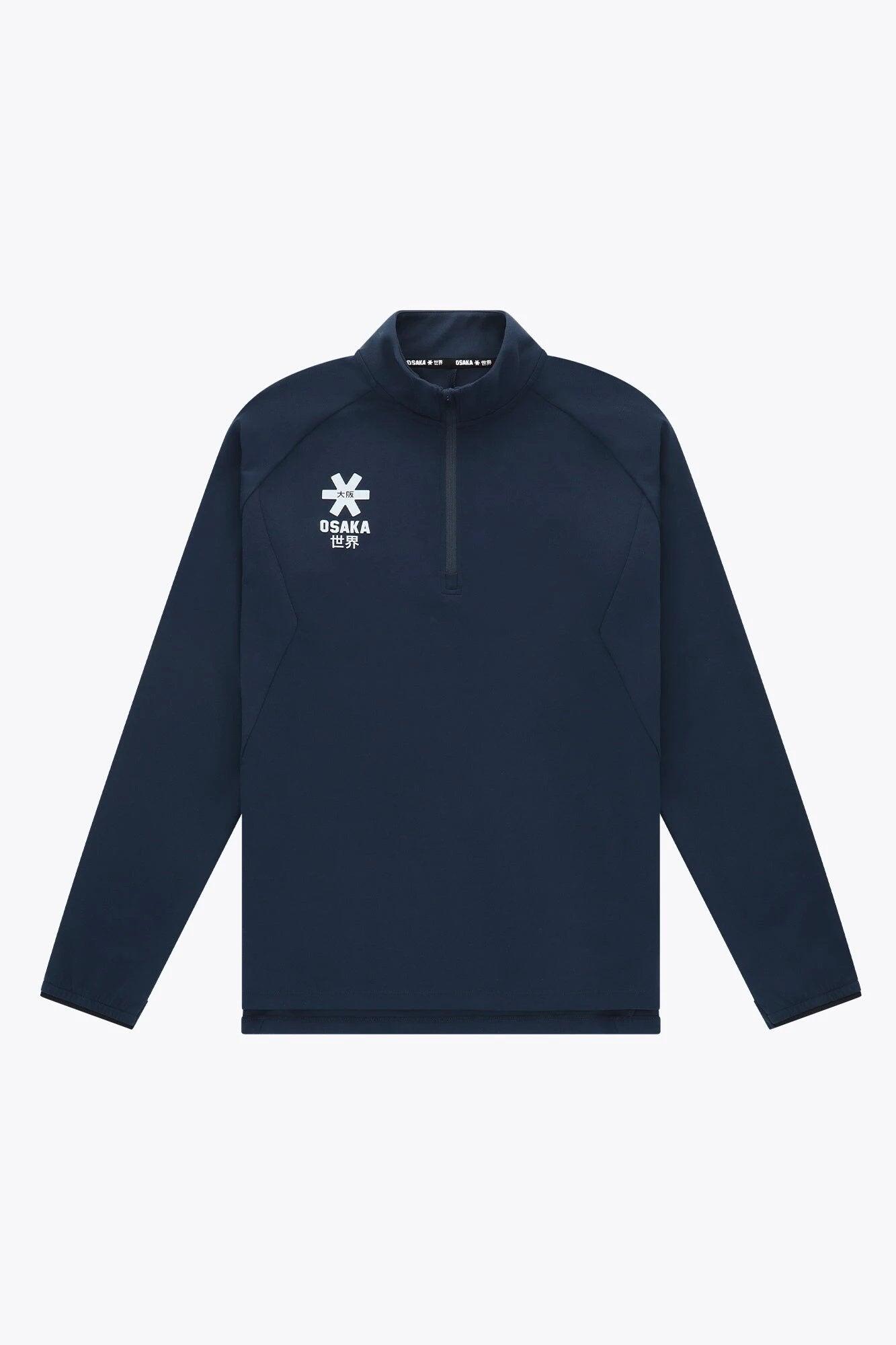 Pull demi-zippé Osaka pour hommes | Marine 1/4