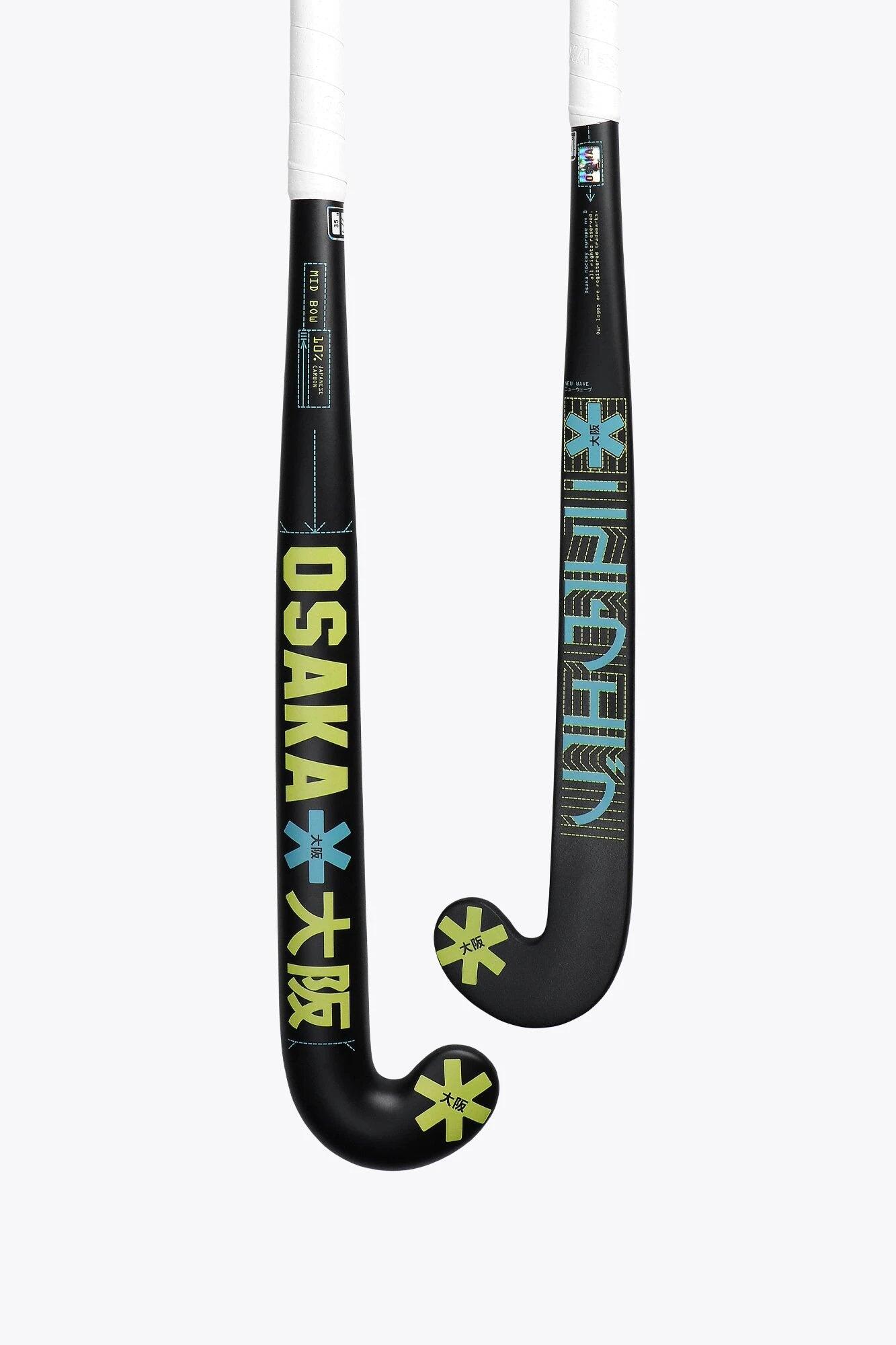 Mazza da hockey su prato Osaka Mid Bow 10 | Blu-Ombra Lime 1/6