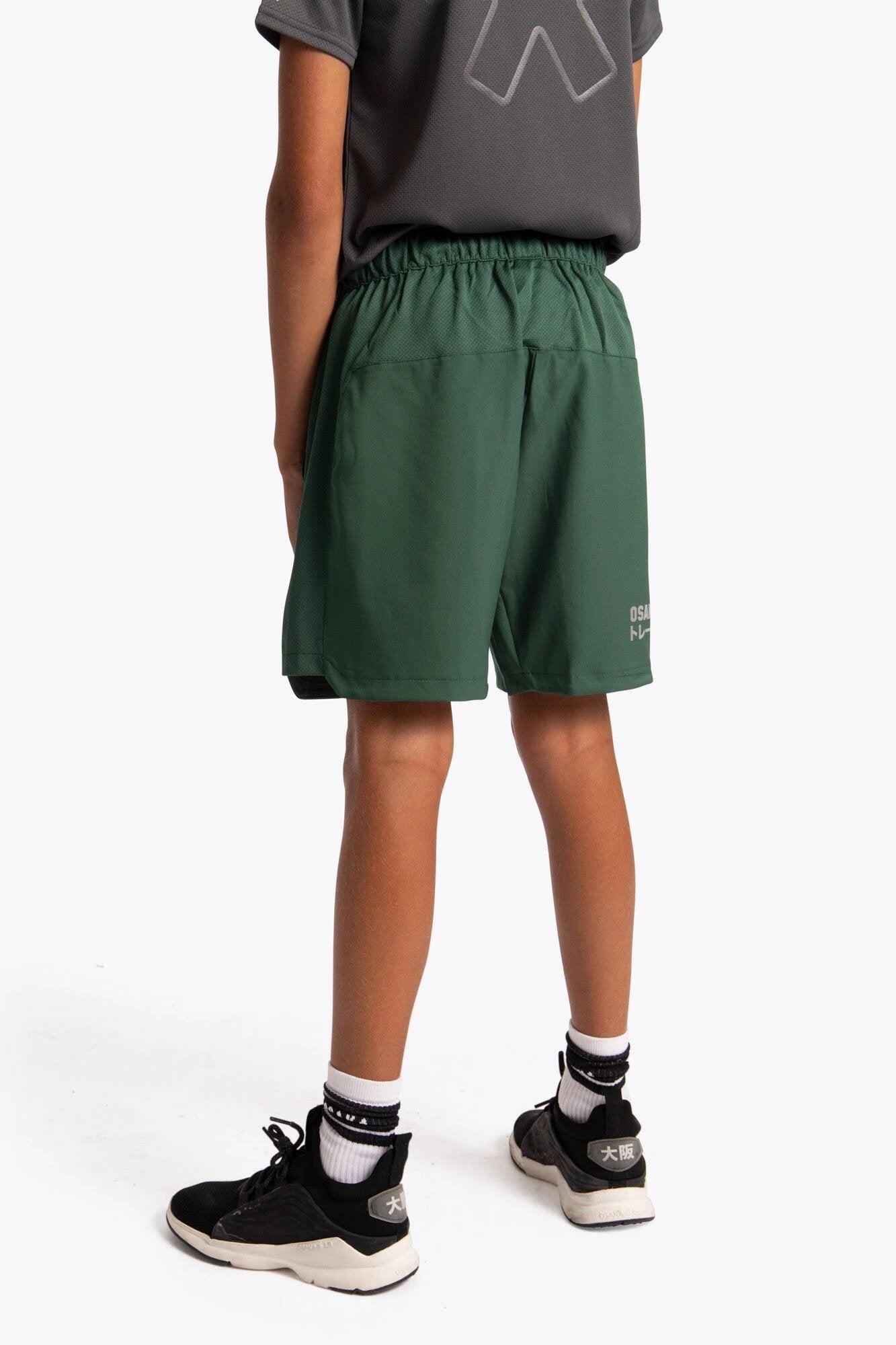 Pantaloncini da allenamento per bambini Osaka | Verde scuro 5/6