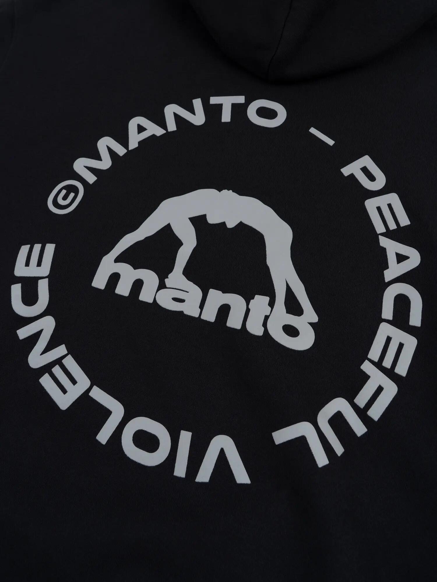MANTO bluza z kapturem LABEL 25 OVERSIZE czarna 6/7