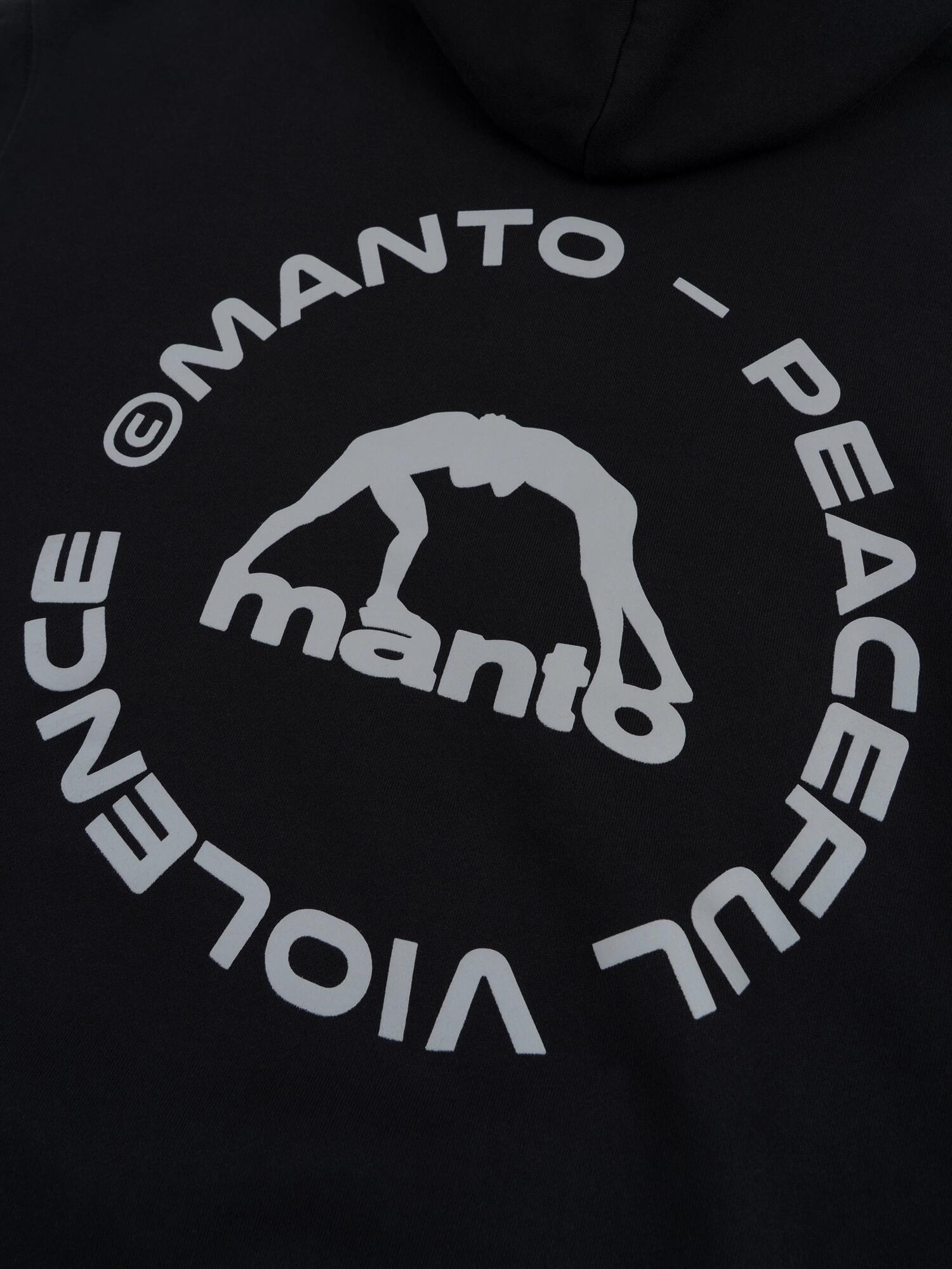 MANTO bluza z kapturem LABEL 25 OVERSIZE czarna 6/7