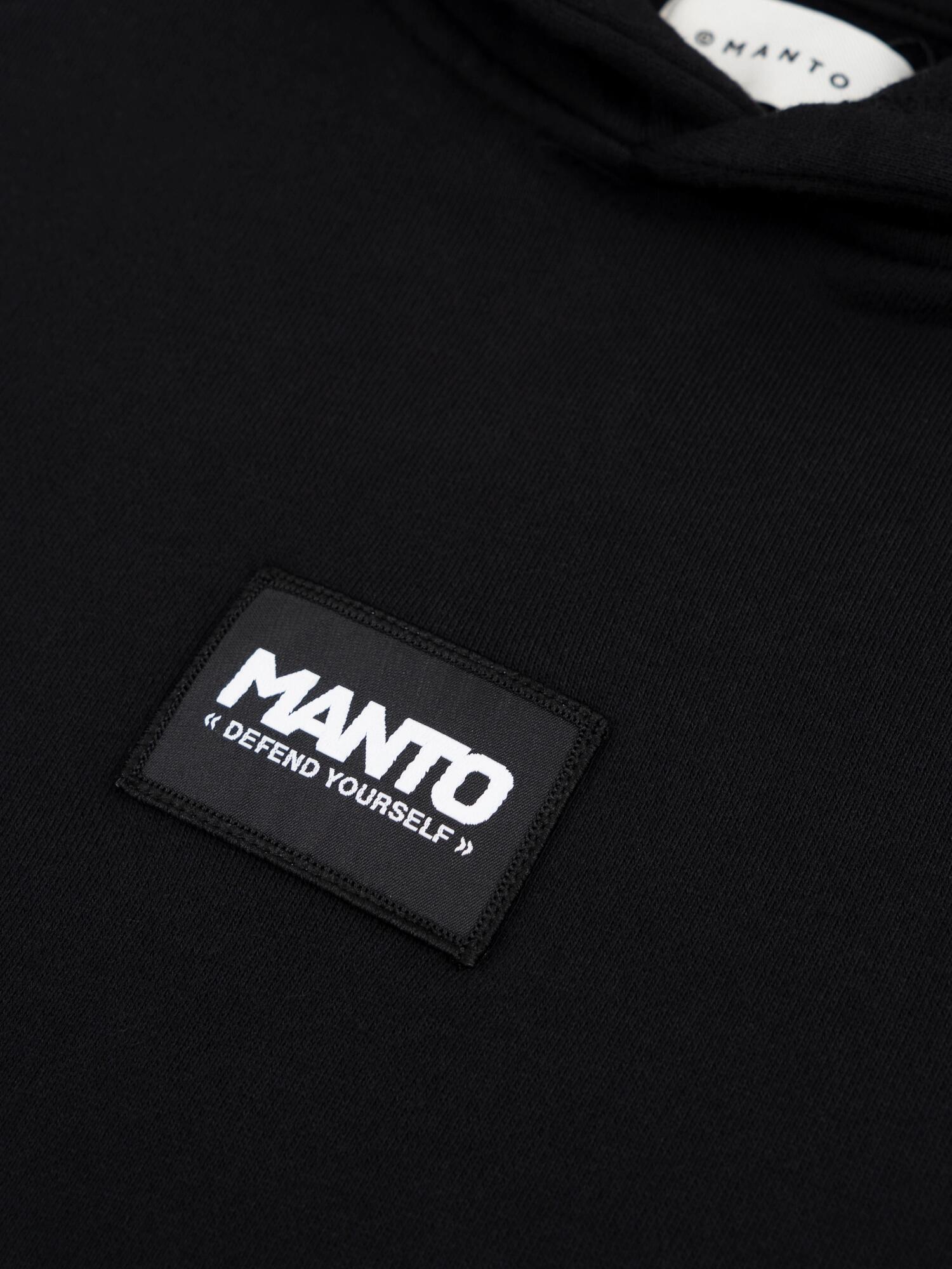 MANTO bluza z kapturem LABEL 25 OVERSIZE czarna 5/7