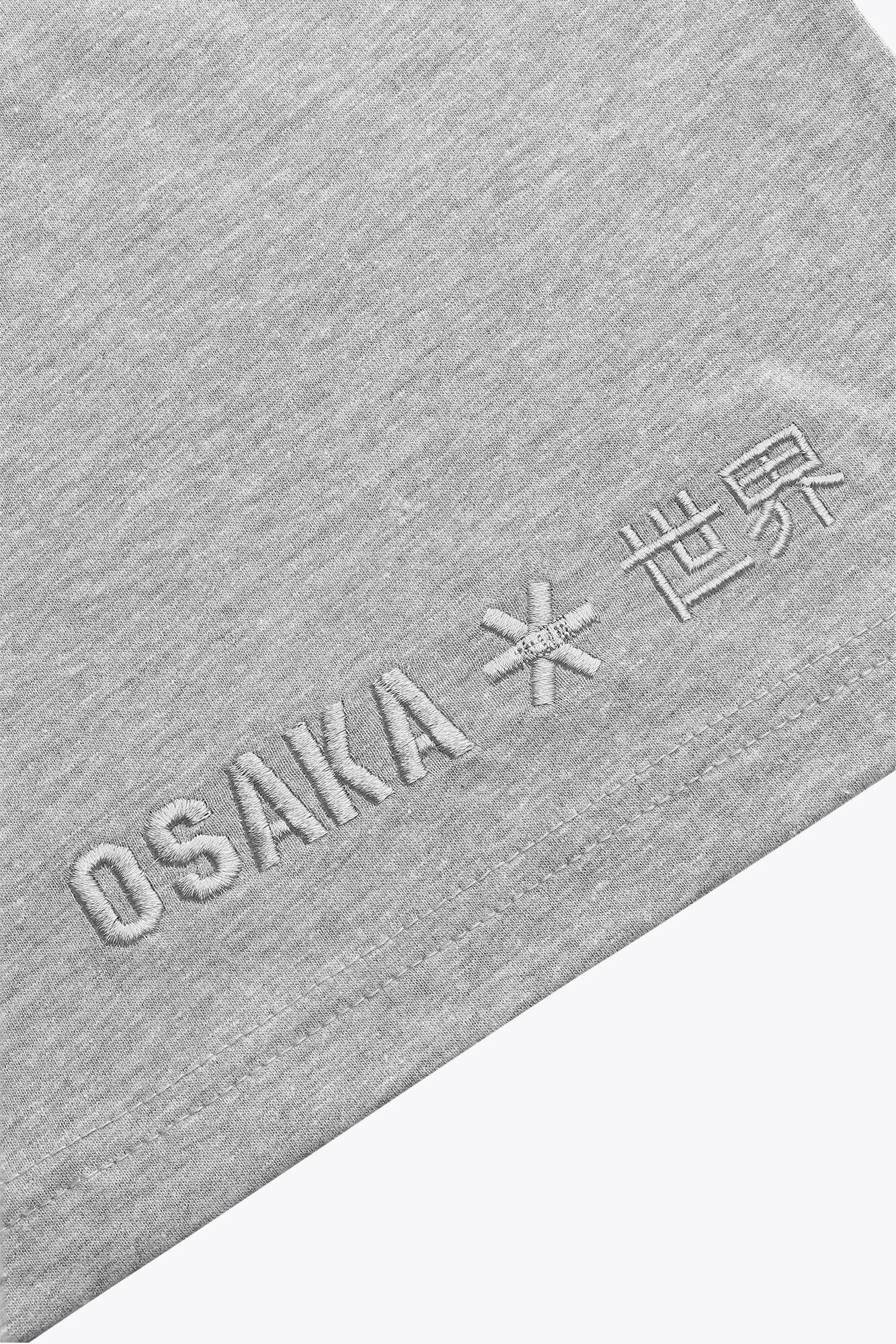 Maglietta unisex Osaka Basic | Grigio mélange 4/4