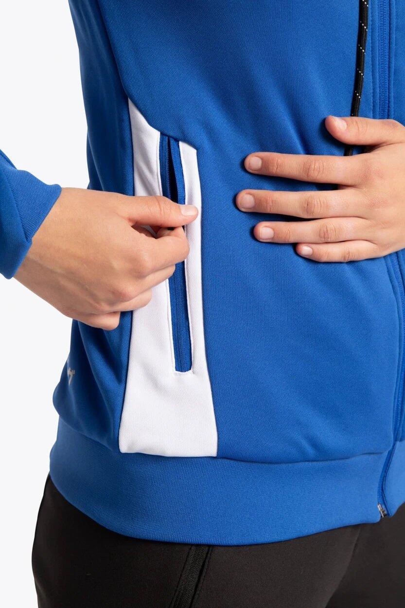 Sweat à capuche zippé d'entraînement pour femmes Osaka | Bleu roi 6/6