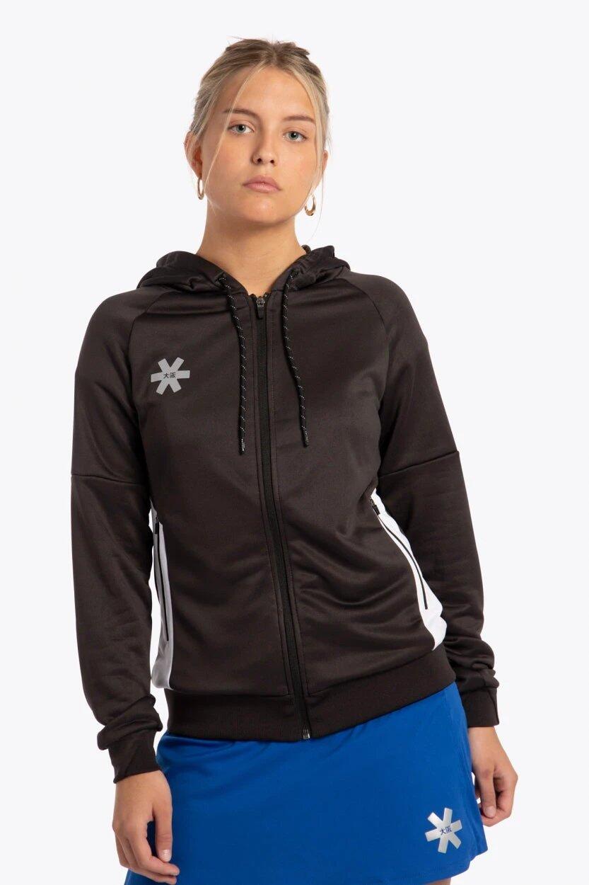 Sweat à capuche zippé d'entraînement pour femmes Osaka | Noir 1/6