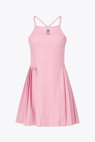 Osaka Damen Plissee-Tech-Kleid | Fondant-Rosa