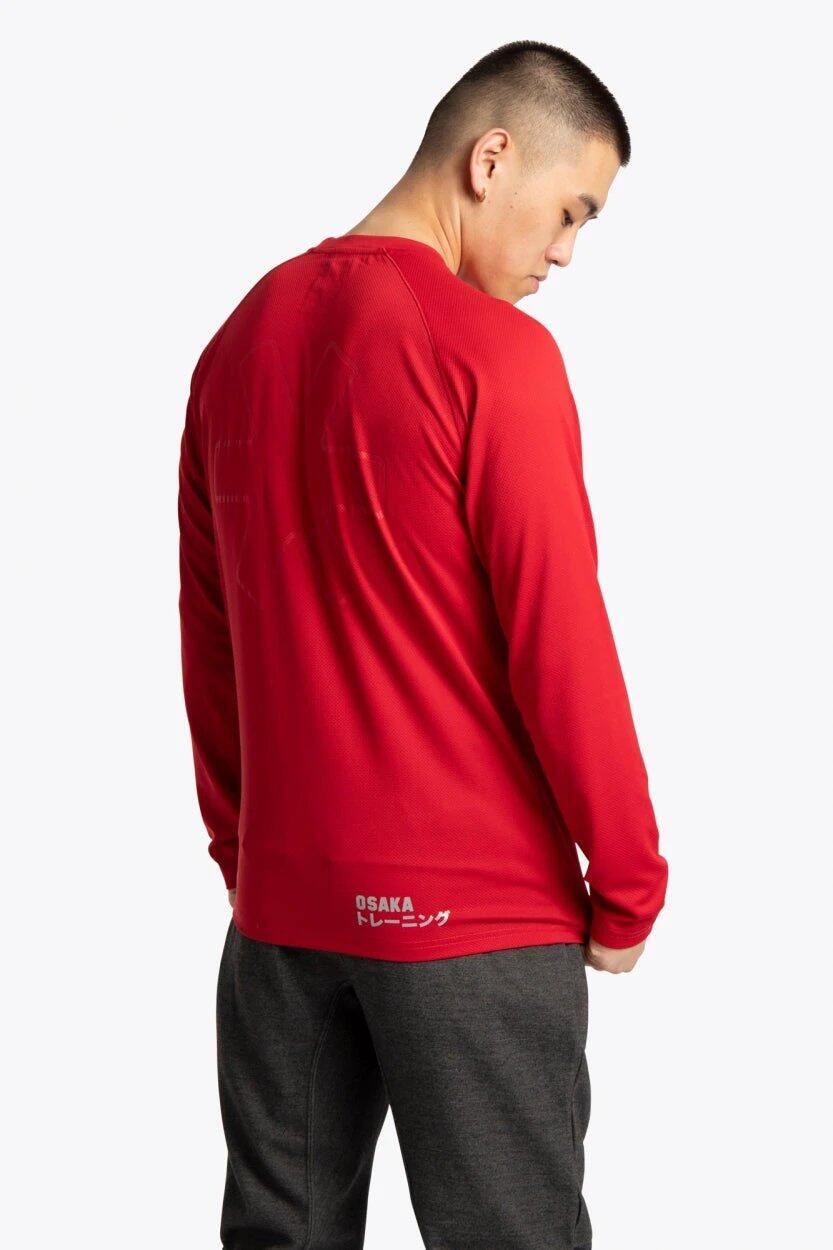 Osaka T-shirt d'entraînement à manches longues pour hommes | Rouge 4/6
