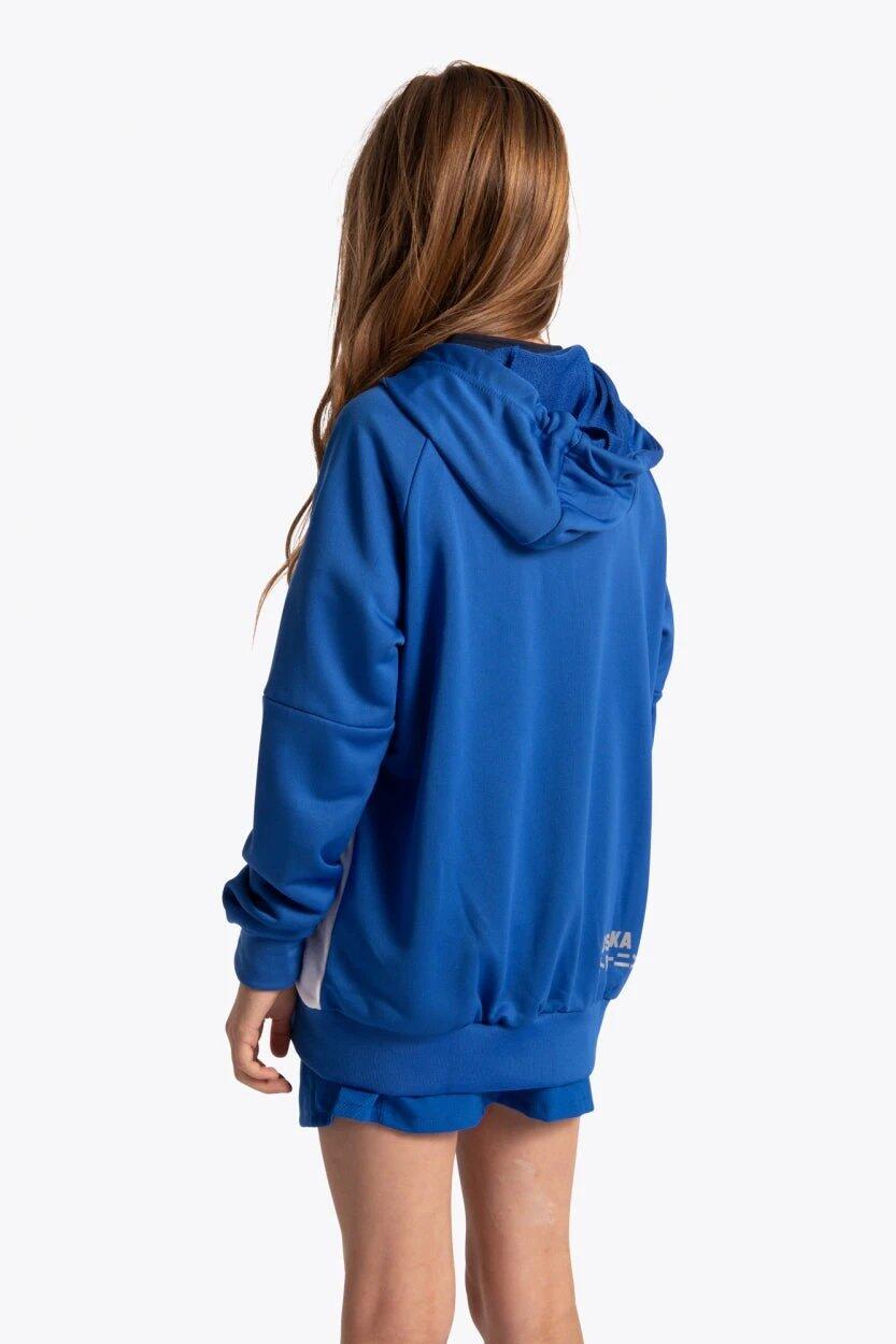 Sudadera con capucha y cremallera de entrenamiento Osaka para niños | azul real 6/6