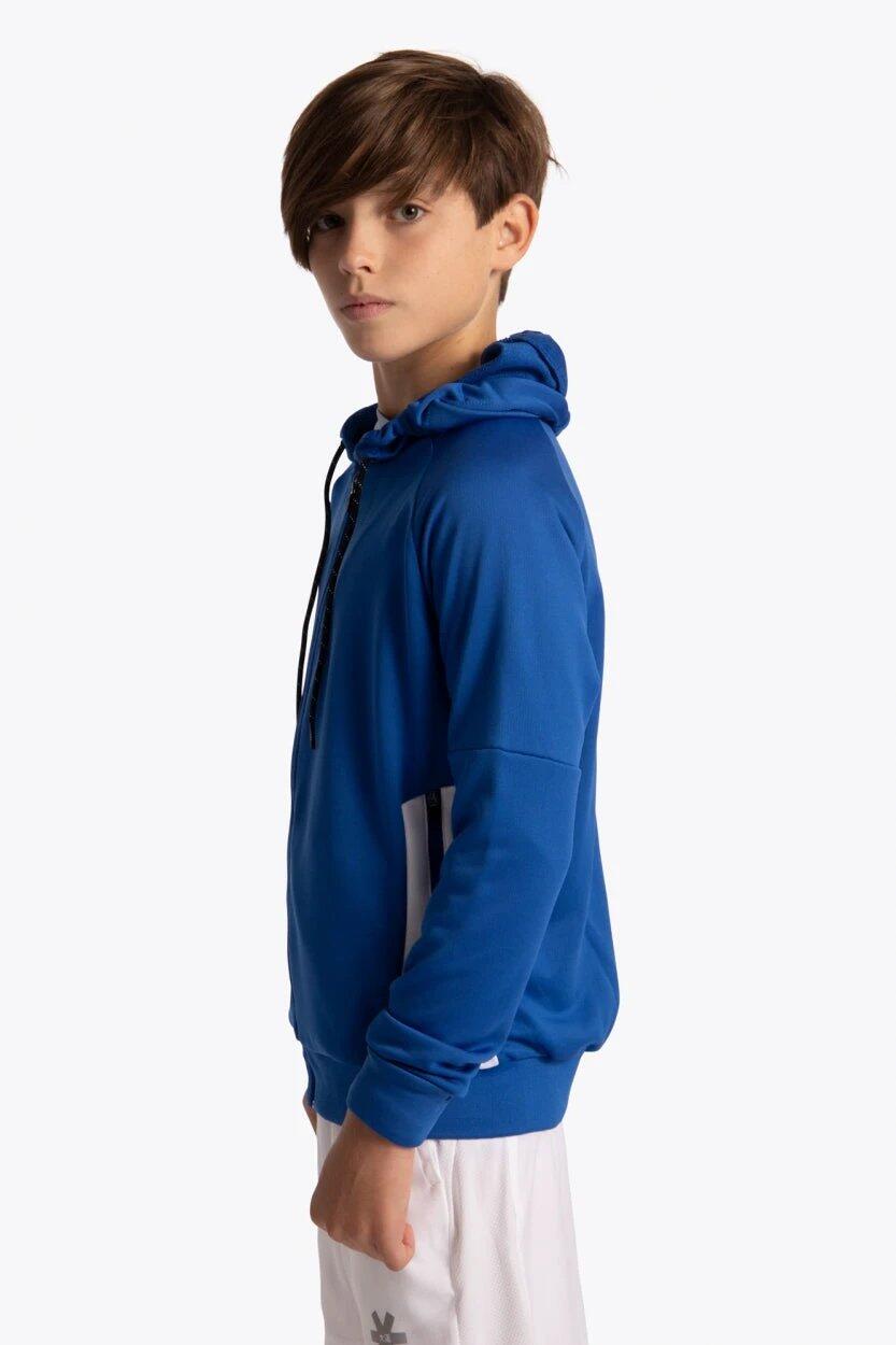 Sudadera con capucha y cremallera de entrenamiento Osaka para niños | azul real 5/6