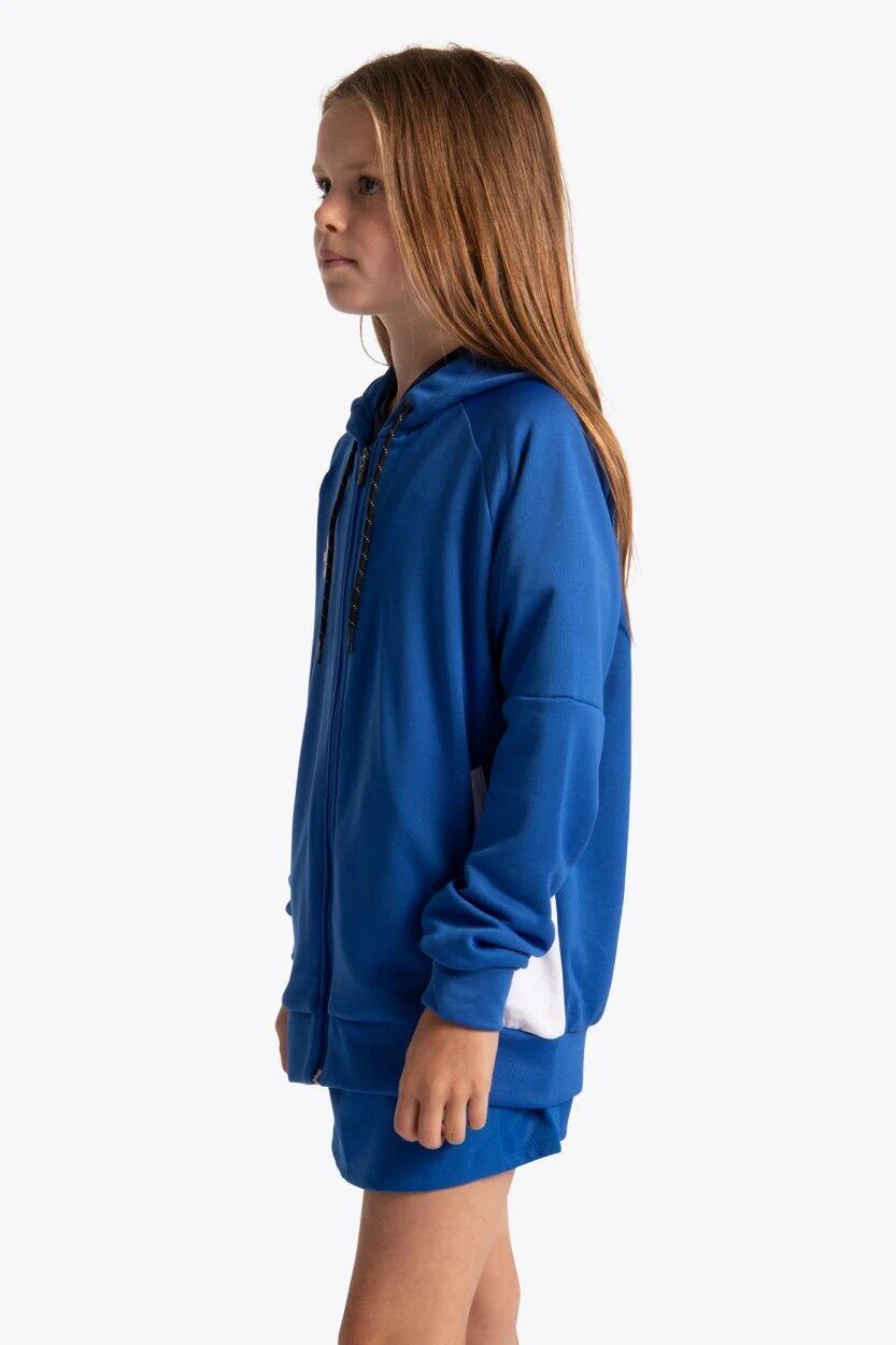 Sudadera con capucha y cremallera de entrenamiento Osaka para niños | azul real 4/6