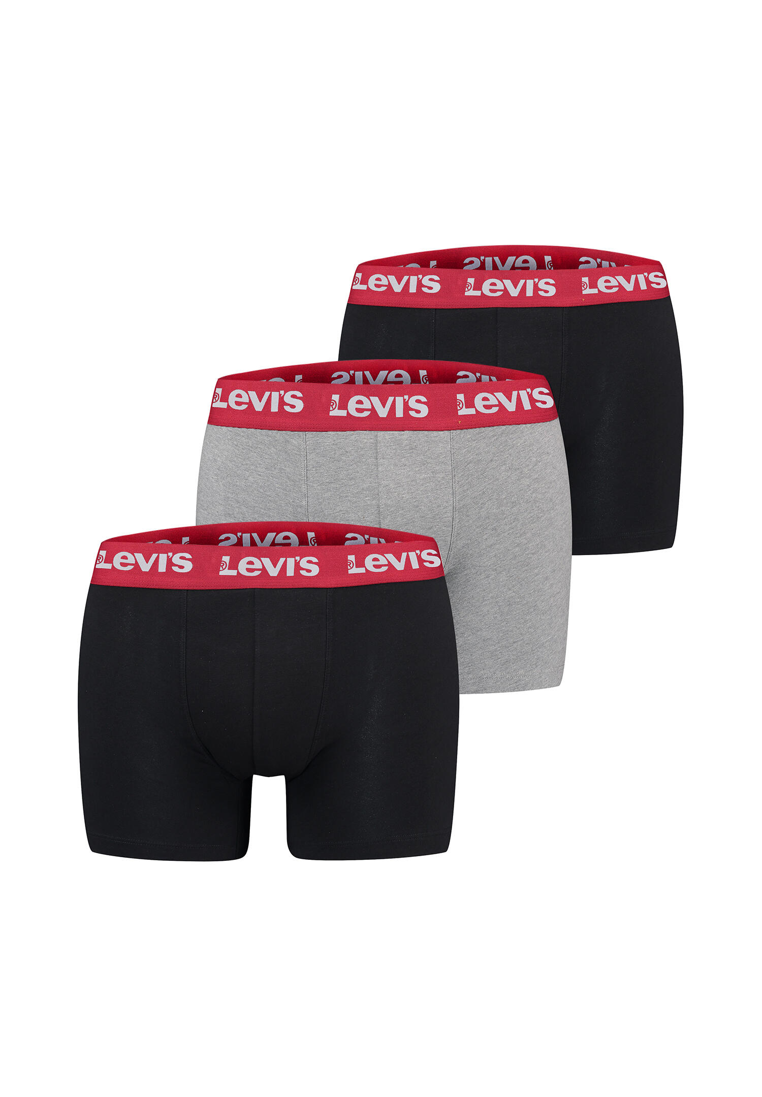 3 er Pack Herren Levis REPEAT LOGO BOXER Brief Boxershorts Unterwäsche Pants 2/5