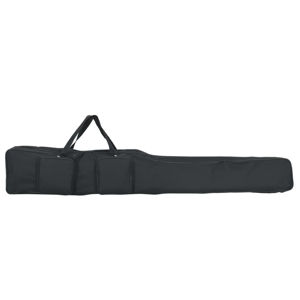 VidaXL 160 cm Fishing Rod Bag 600D Oxford Black