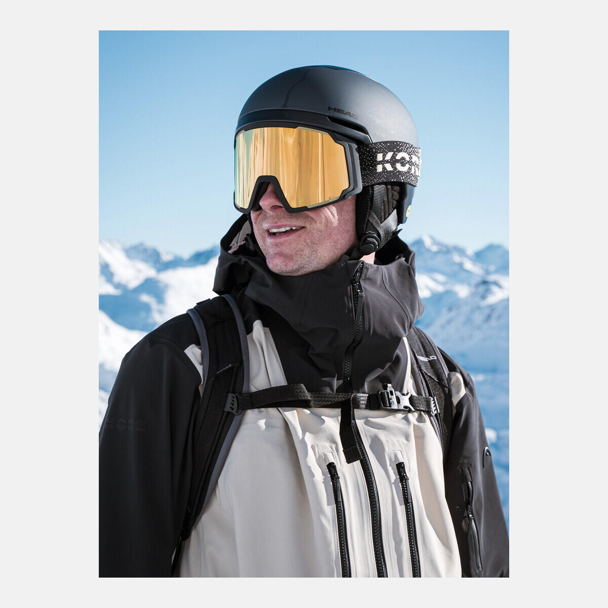 Head Neves pro 5k gold kore Cat S3 Schwarz Erwachsene Ski-/Snowboardbrille 4/6