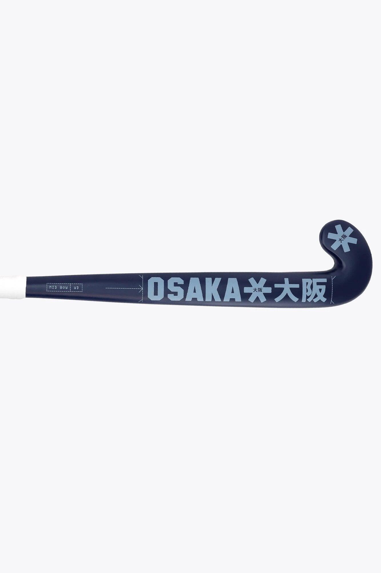 Mazza da hockey su prato Osaka Mid Bow WD | Blu navy e peonia 5/6