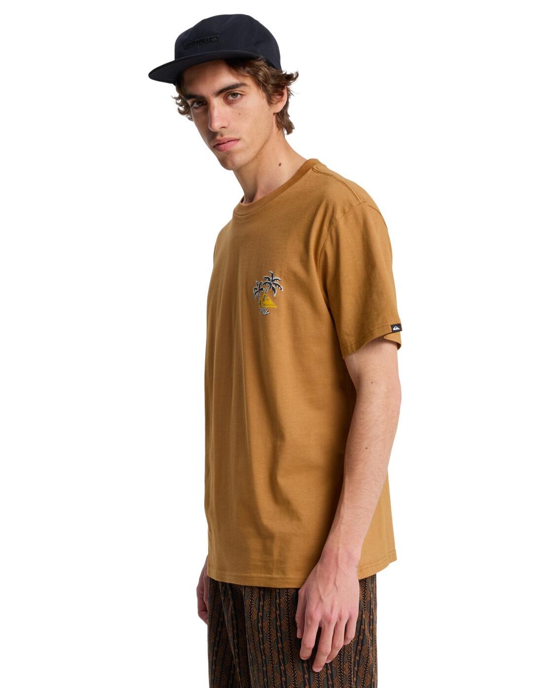 T-Shirt à manches courtes EVO LEARNING FROM NATURE Marron Homme 3/4