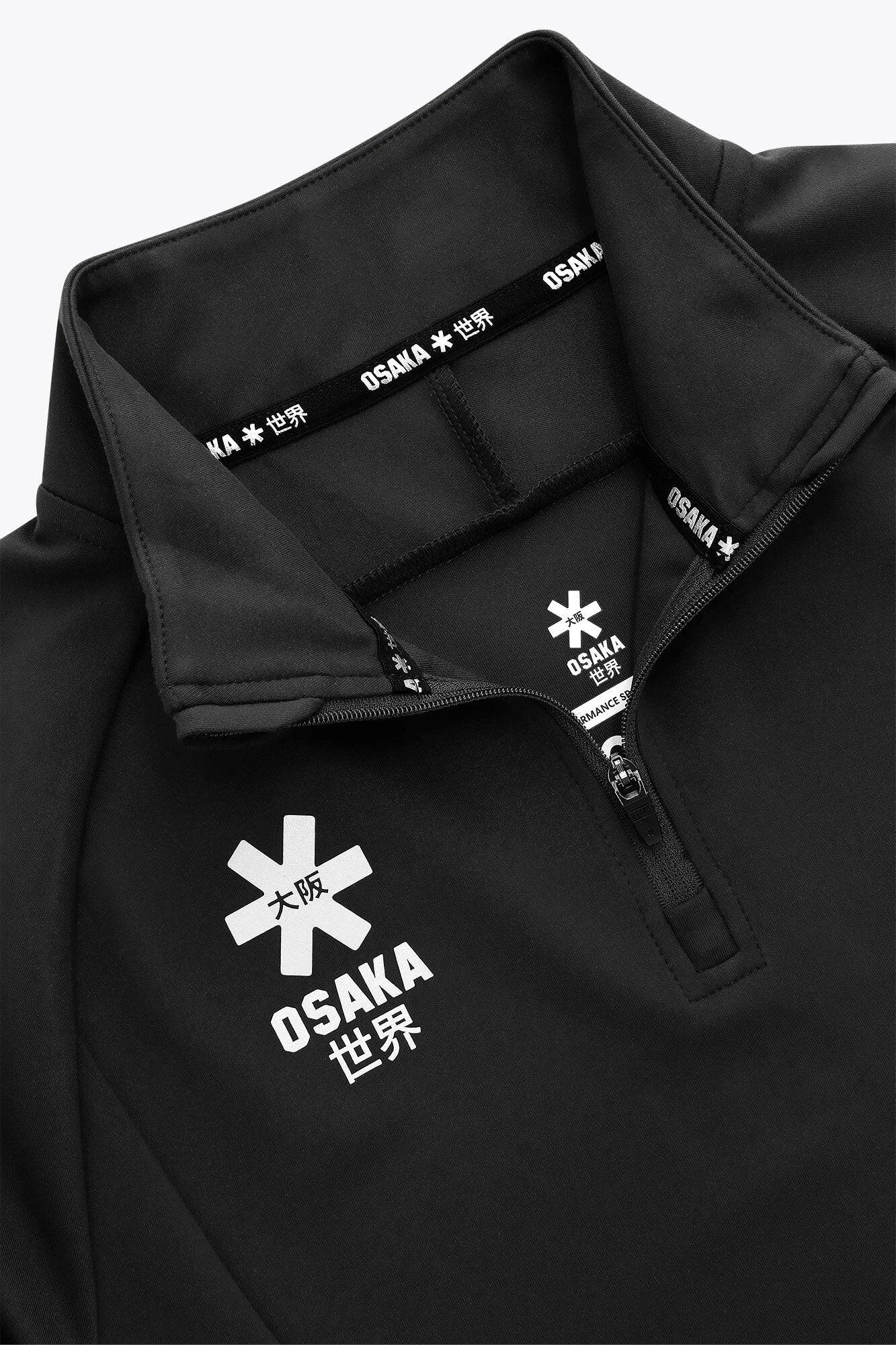 Osaka Kindersweater met halve rits | Zwart 4/4