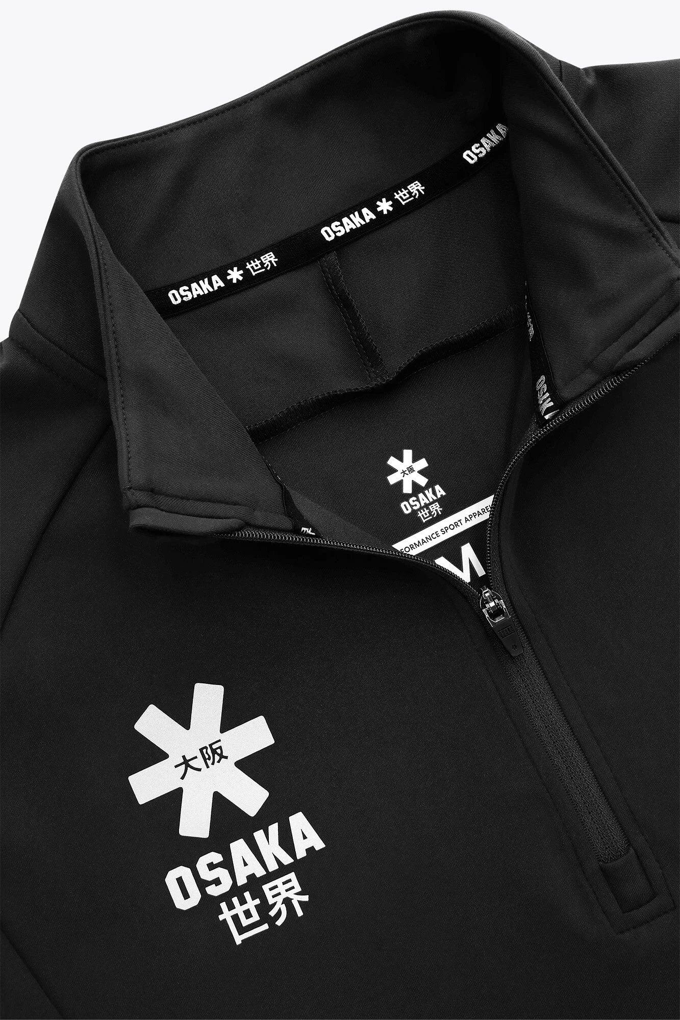 Pull demi-zippé Osaka pour hommes | Noir 4/4