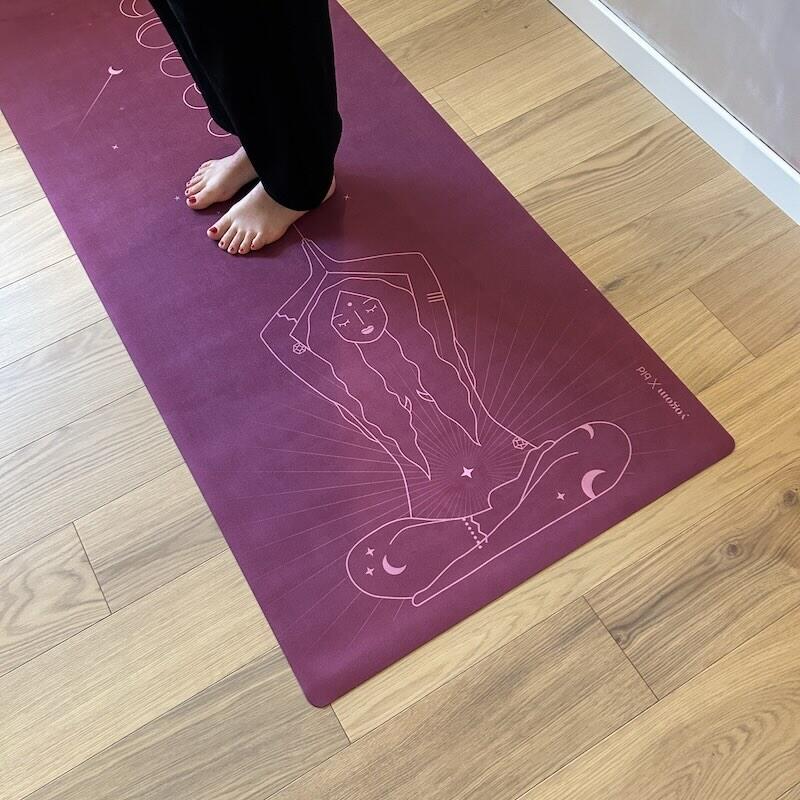 Tapis de yoga Voyage Divine Cranberry 3/3