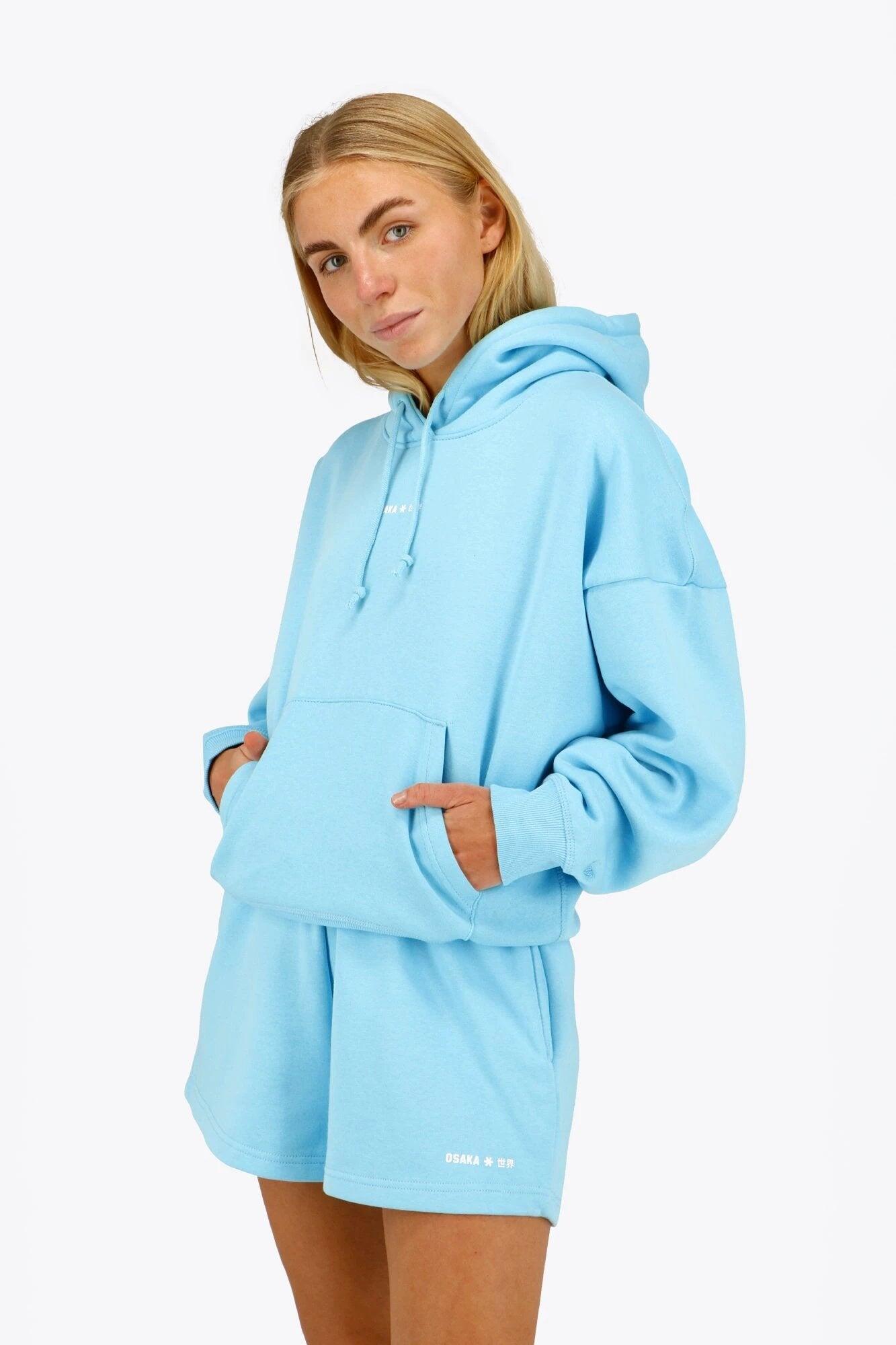 Sweat à capuche femme Osaka | Bleu clair 3/6