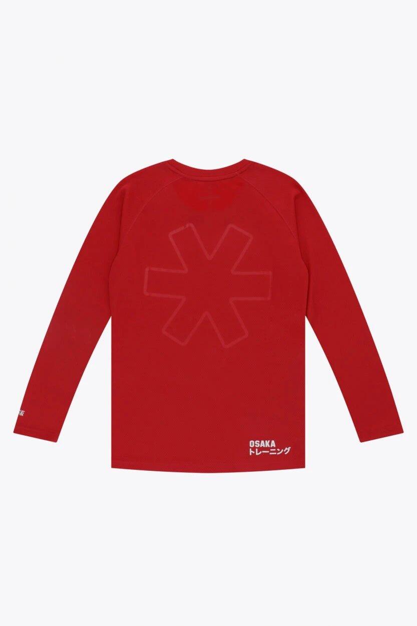 T-shirt d'entraînement à manches longues pour femmes Osaka | Rouge 3/6