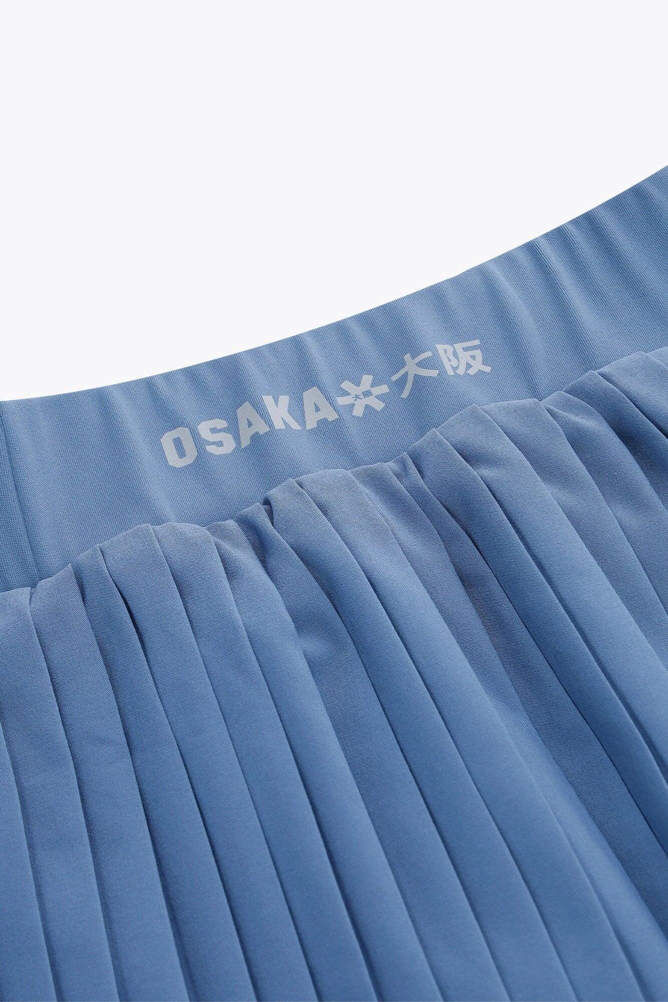 Jupe-short plissée fluide Osaka pour femme | Bleu Silver Lake 5/6