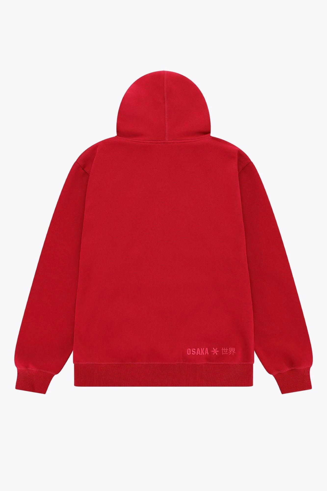 Sweat à capuche unisexe Osaka Basic | Rouge 3/6