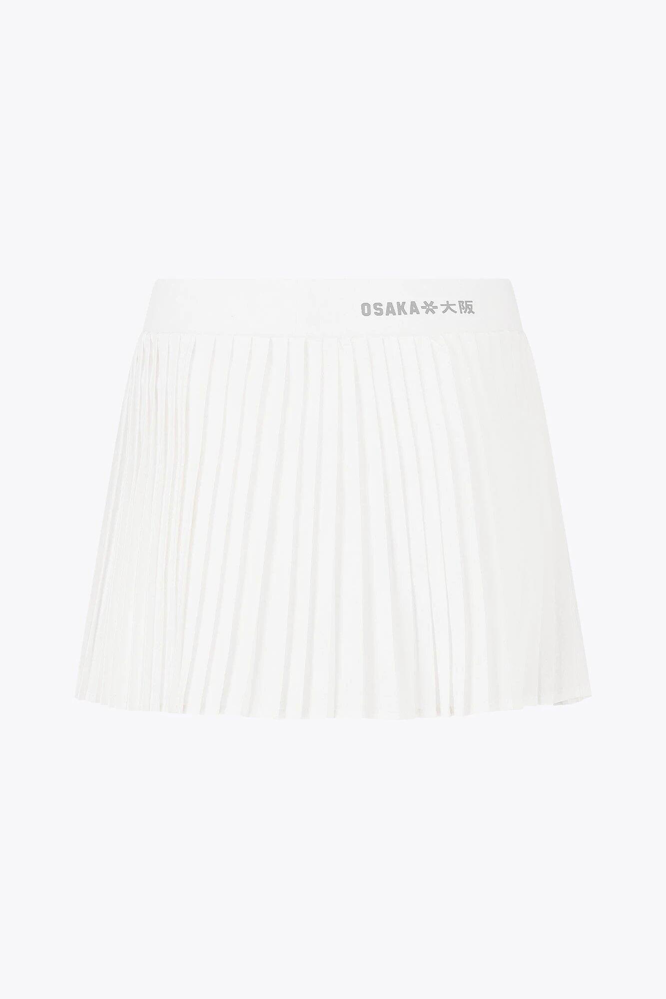 Jupe-short plissée fluide Osaka pour femme | Blanche 3/5
