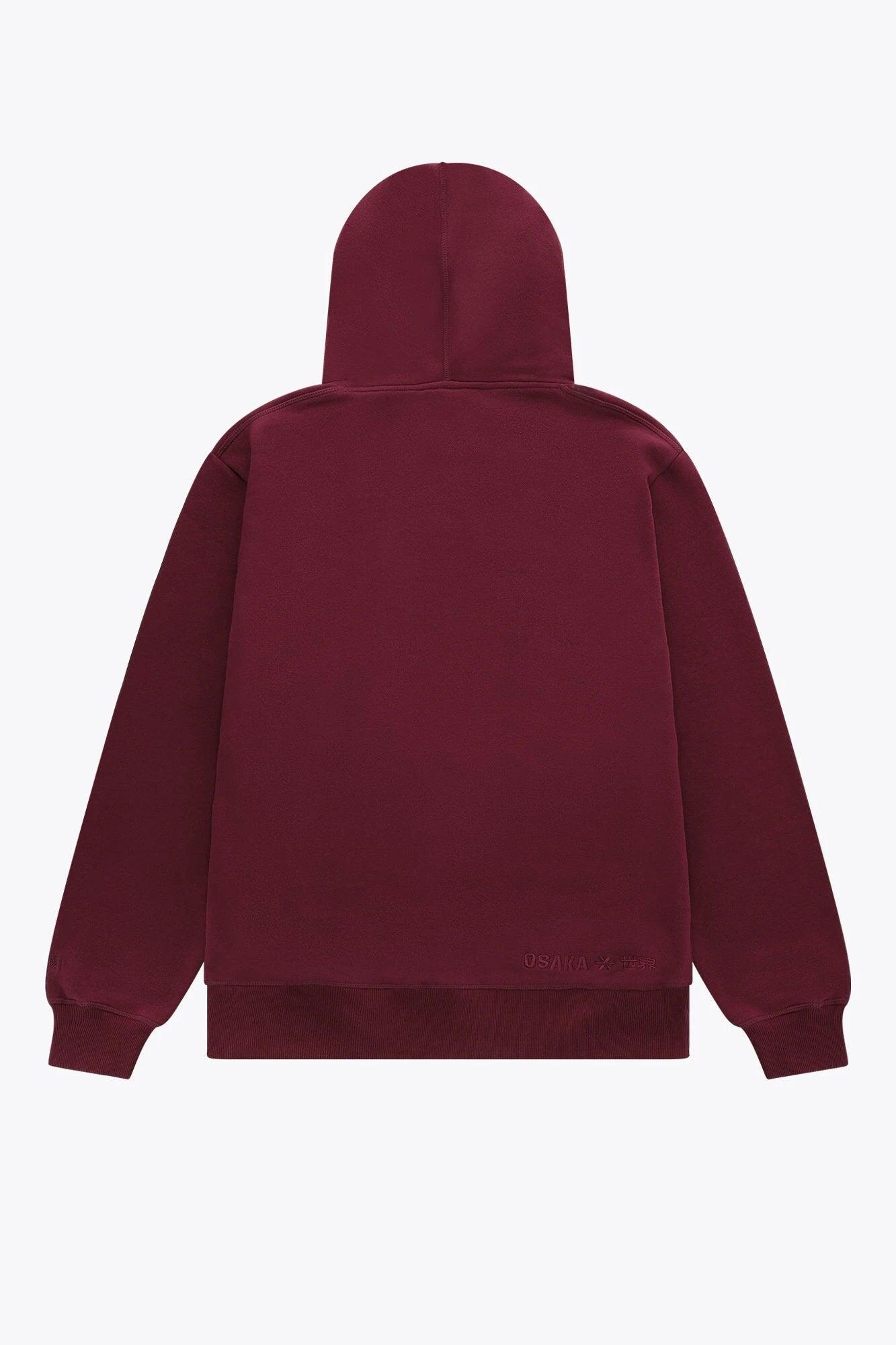 Sweat à capuche unisexe Osaka Basic | Bordeaux 3/6