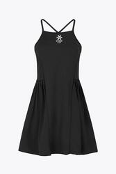 Robe technique plissée Osaka pour femmes | Noir