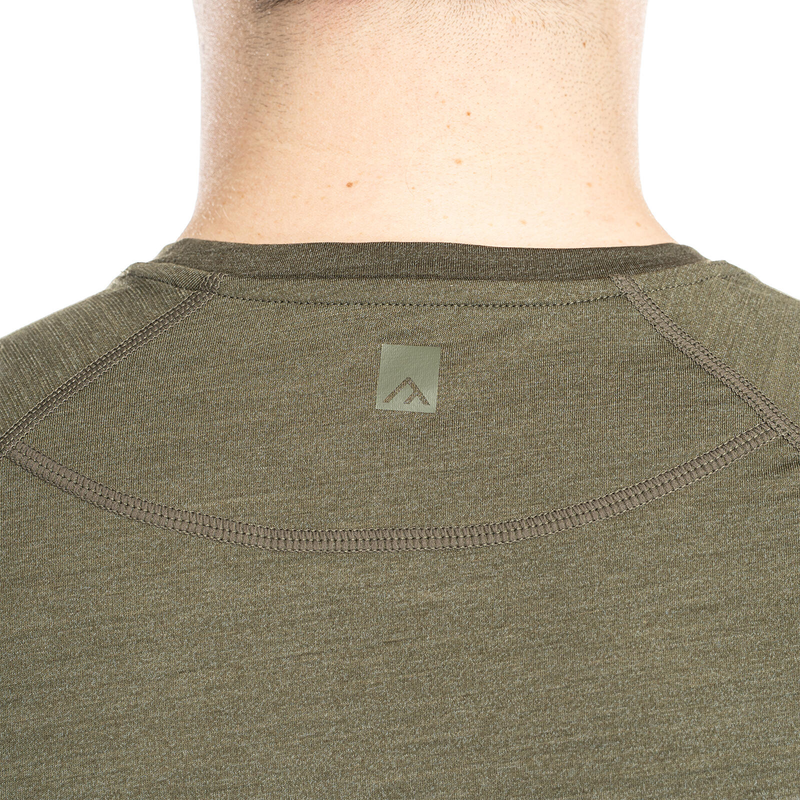 Nilo Merino Baselayer Shirt Herren kurzarm Wandern - dunegreen 6/7